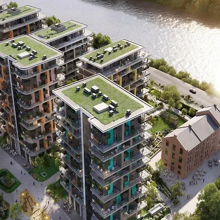 Daire Waterfront Azure Loft With Free Parking *