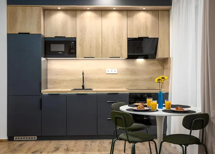 Апартаменты Waterfront Azure Loft With Free Parking Будапешт